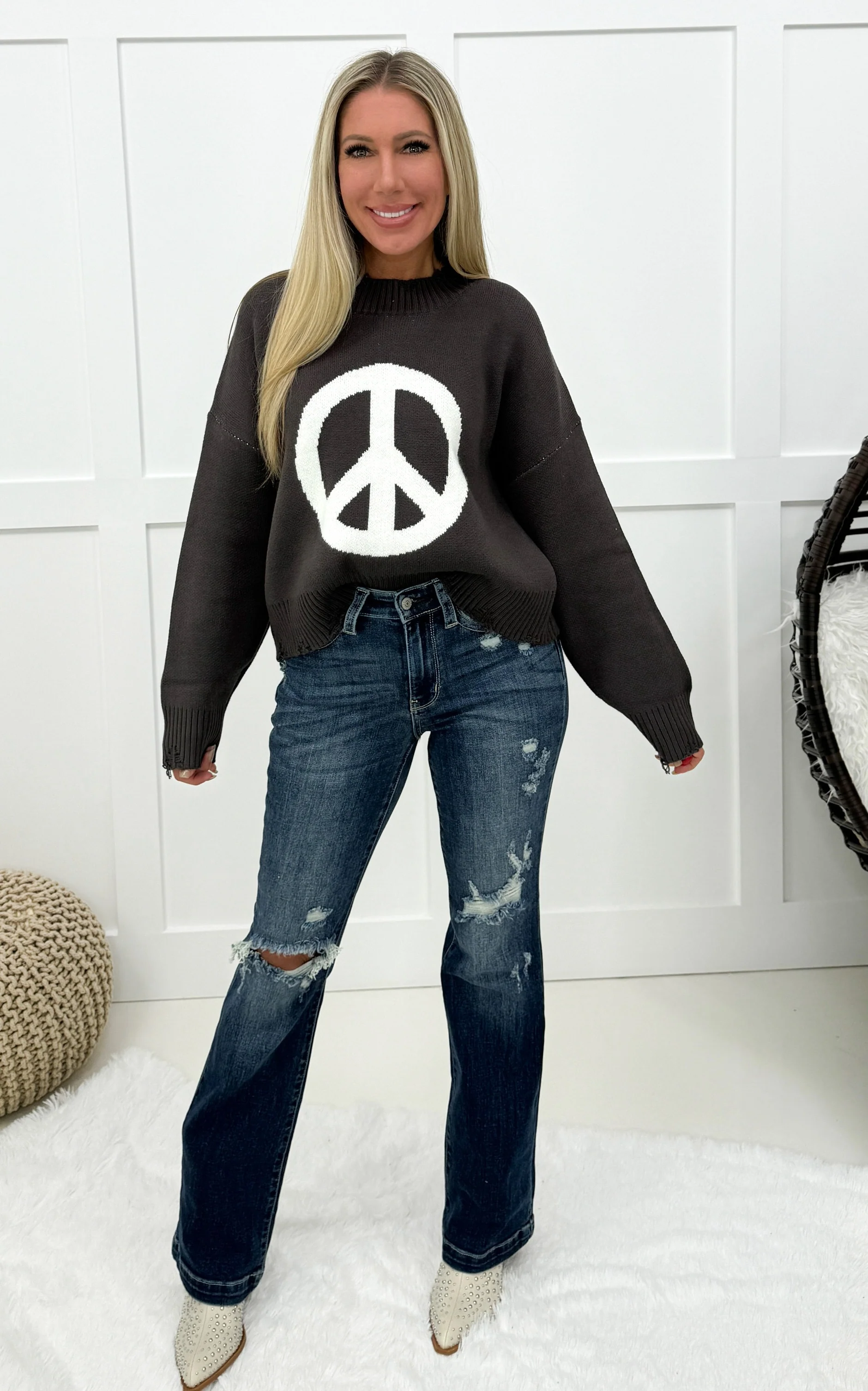 Judy Blue Adore Me Distressed Bootcut Jeans