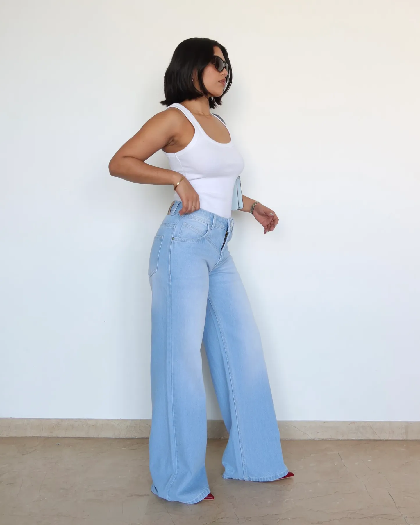 Statement Wide Leg Jeans
