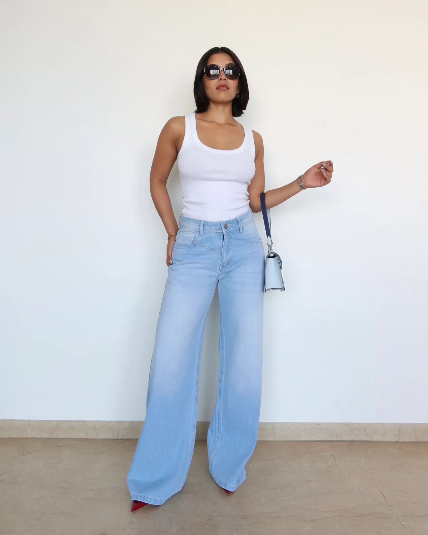 Statement Wide Leg Jeans