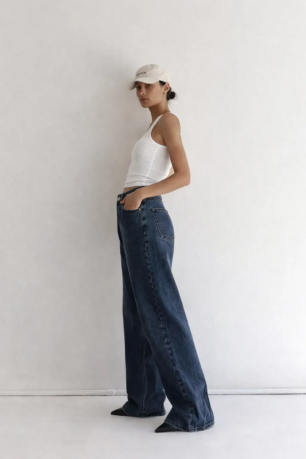 Midnight Blue Wide Leg Jeans