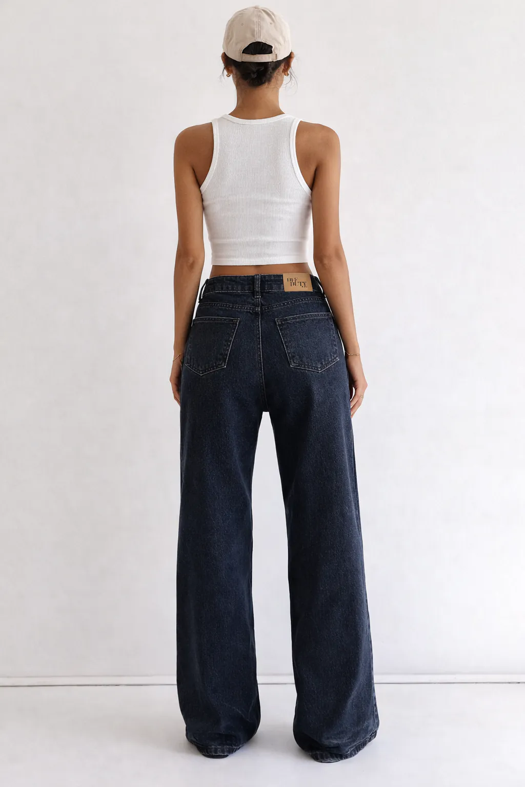 Midnight Blue Wide Leg Jeans