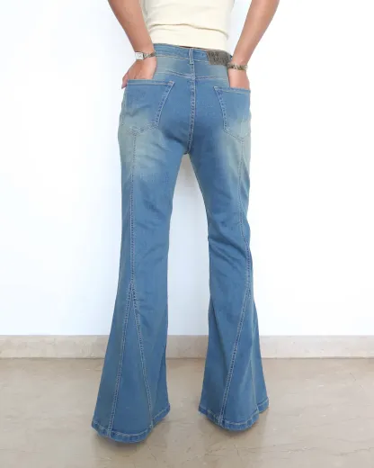 Wanderlust Raw Hem Flare Jeans