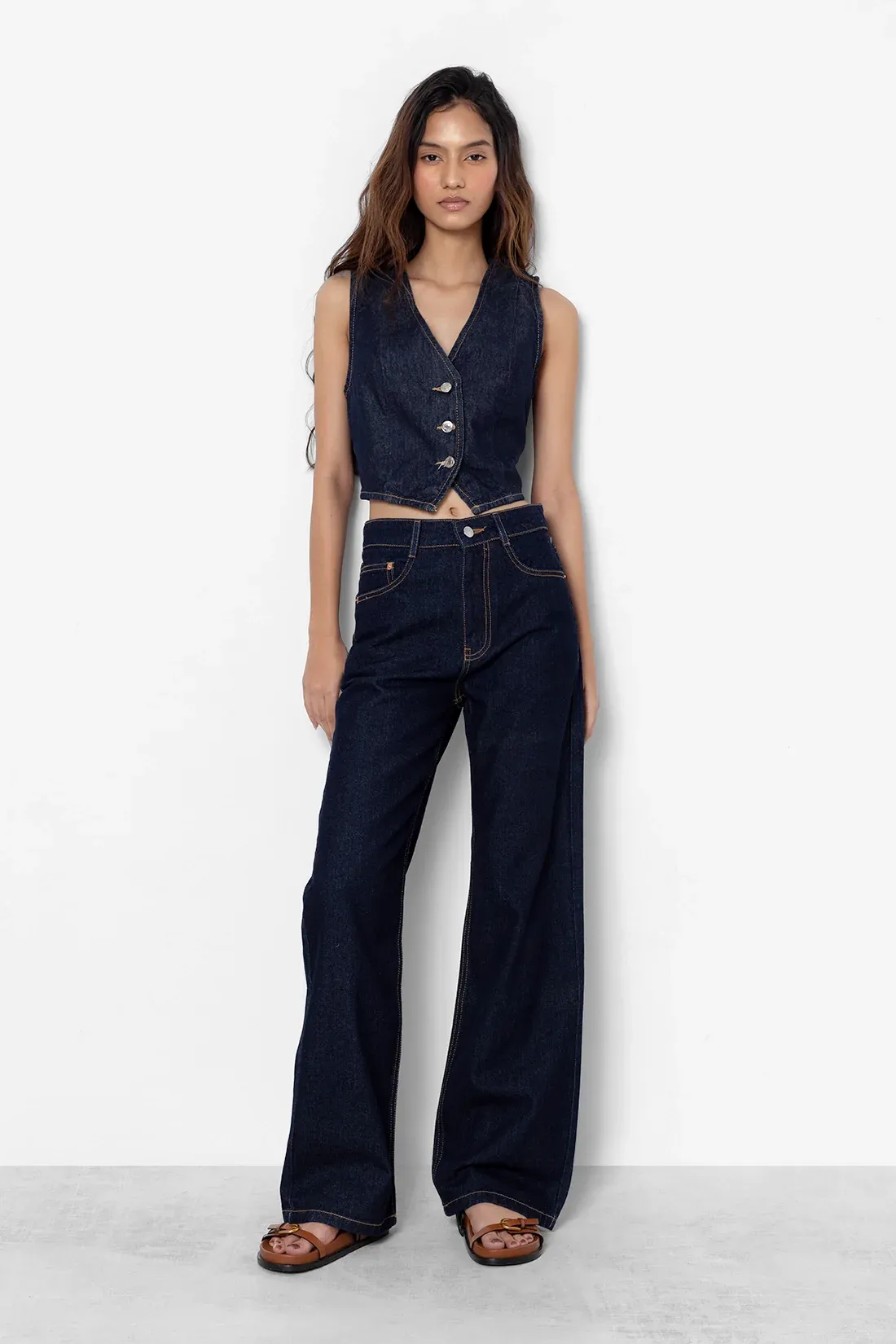 Authentic Wash Straight Fit Jeans