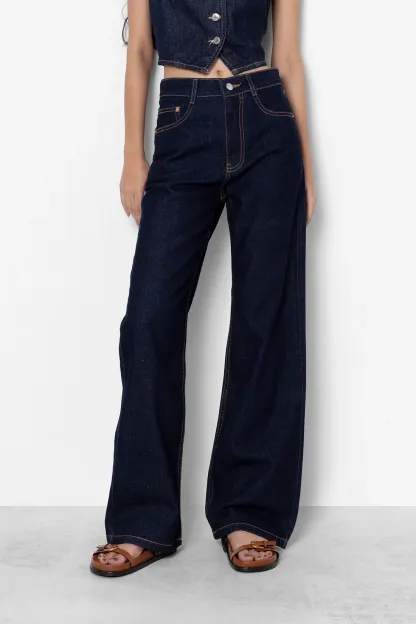 Authentic Wash Straight Fit Jeans