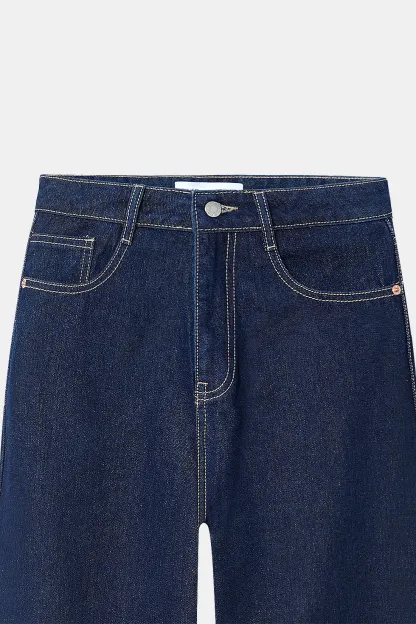 Authentic Wash Straight Fit Jeans