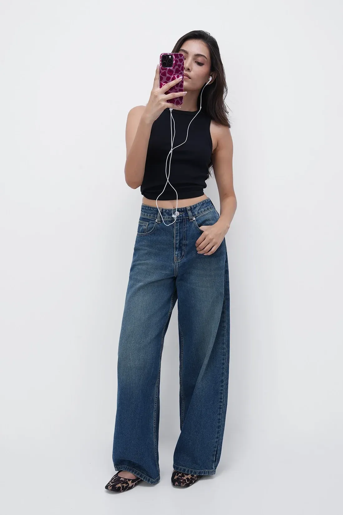 Y2K High-Rise Baggy Jeans