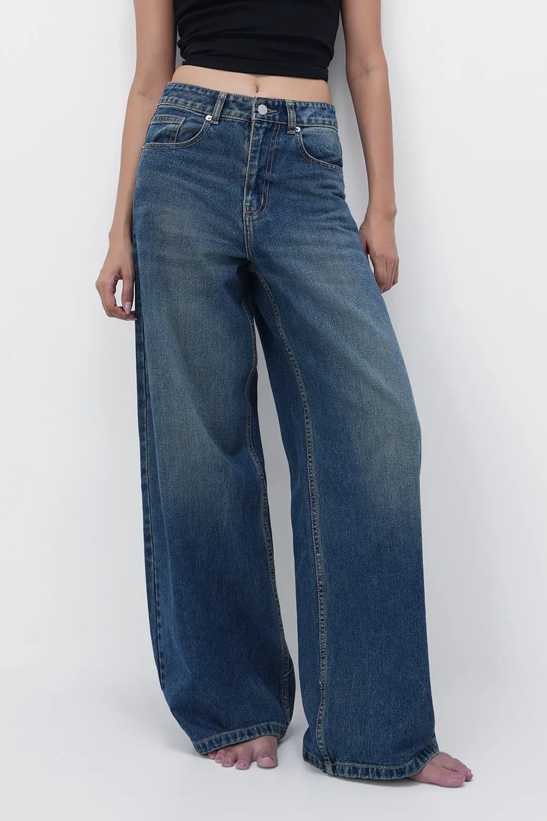 Y2K High-Rise Baggy Jeans