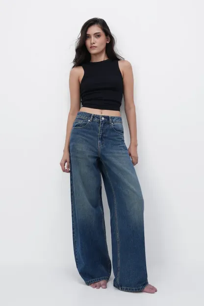 Y2K High-Rise Baggy Jeans