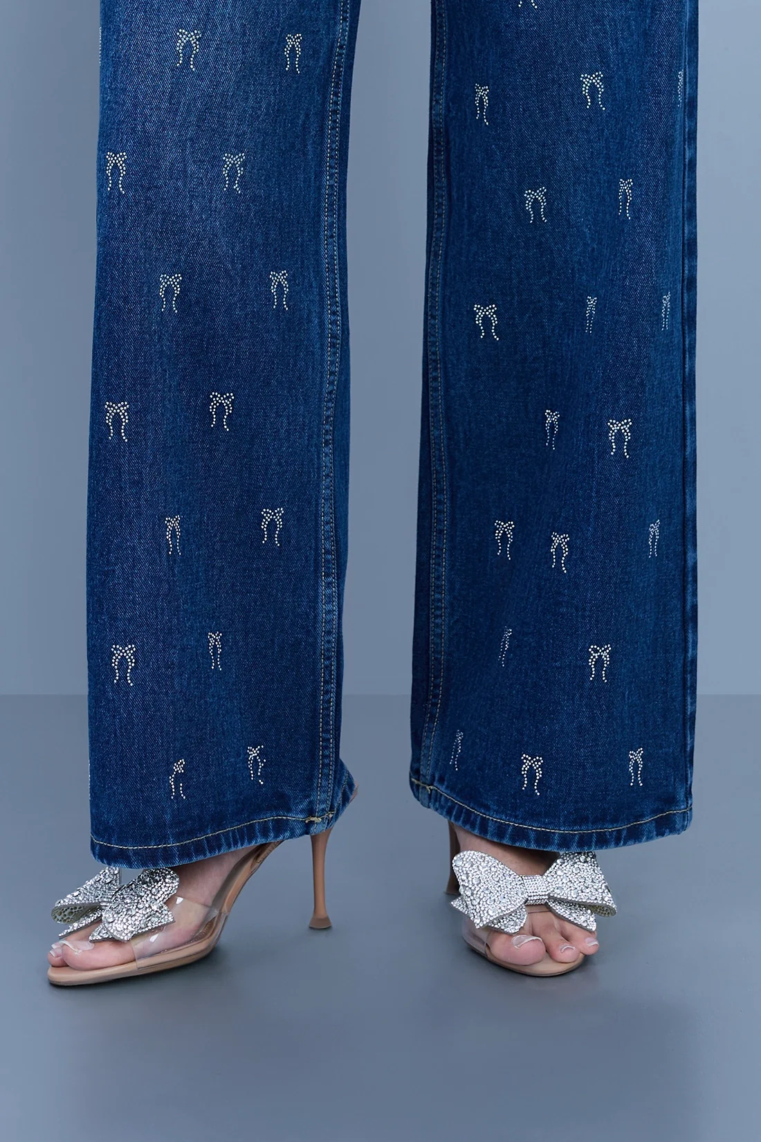 Embellished Straight Leg Jeans