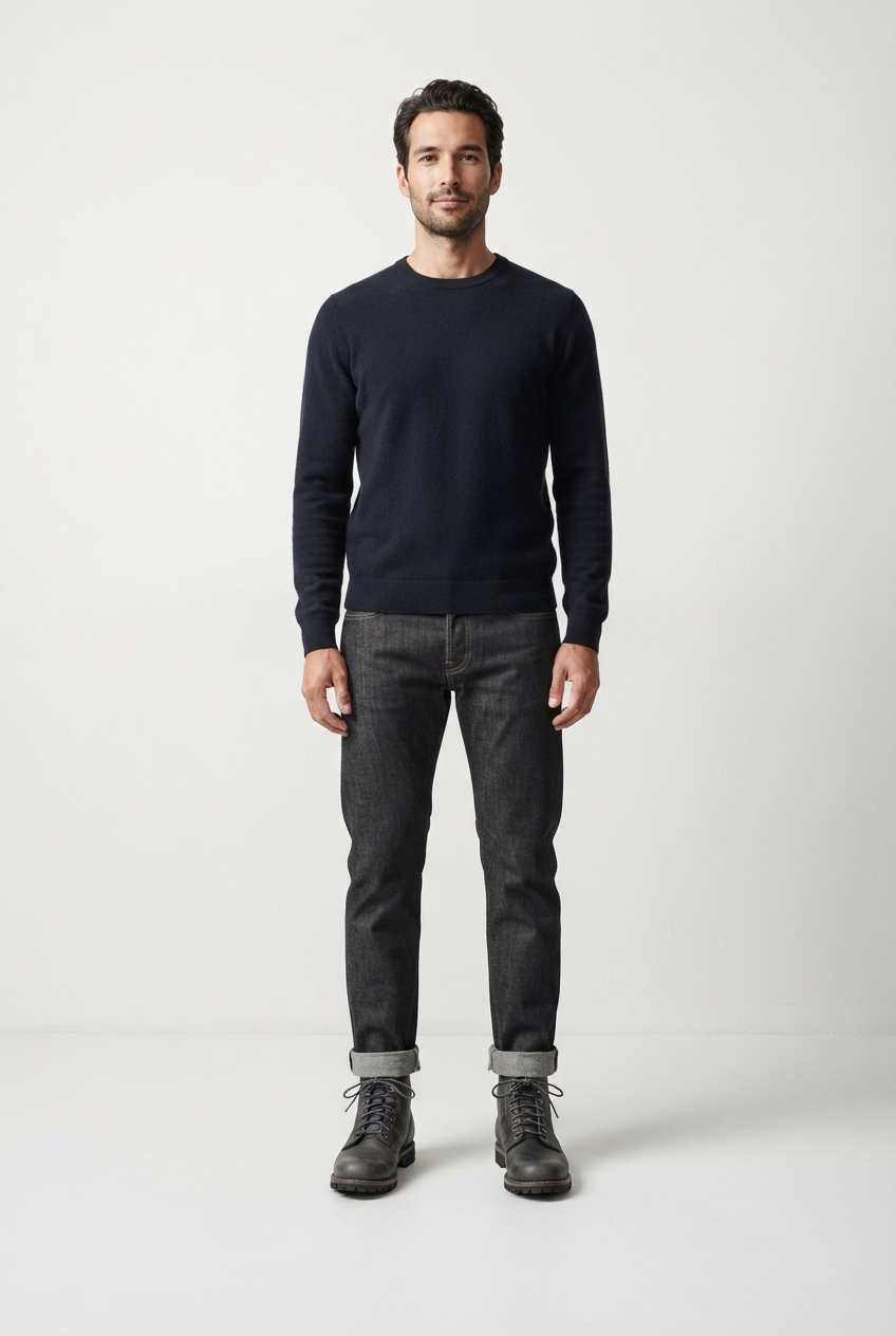 Dark gray men's ankle boots for urban outfits