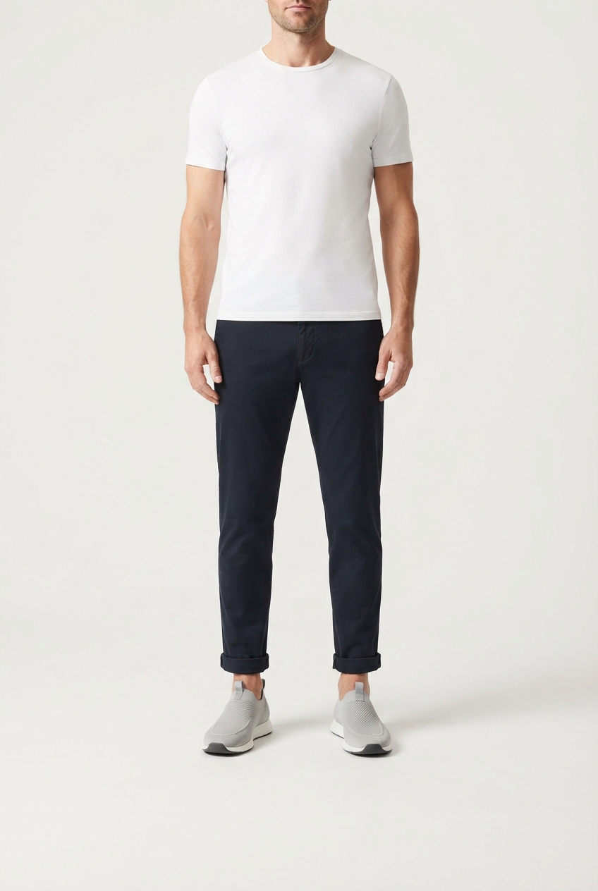 Light gray men's knit sport loafers in a clean minimal setting