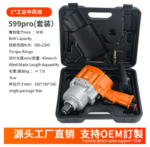 Jeeloong medium-duty pneumatic impact wrench