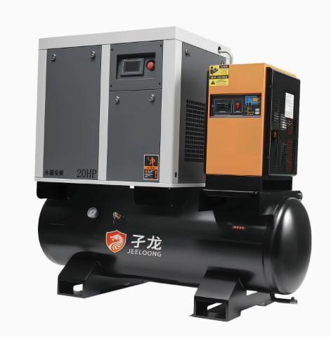 Screw air compressor for laser cutting machines