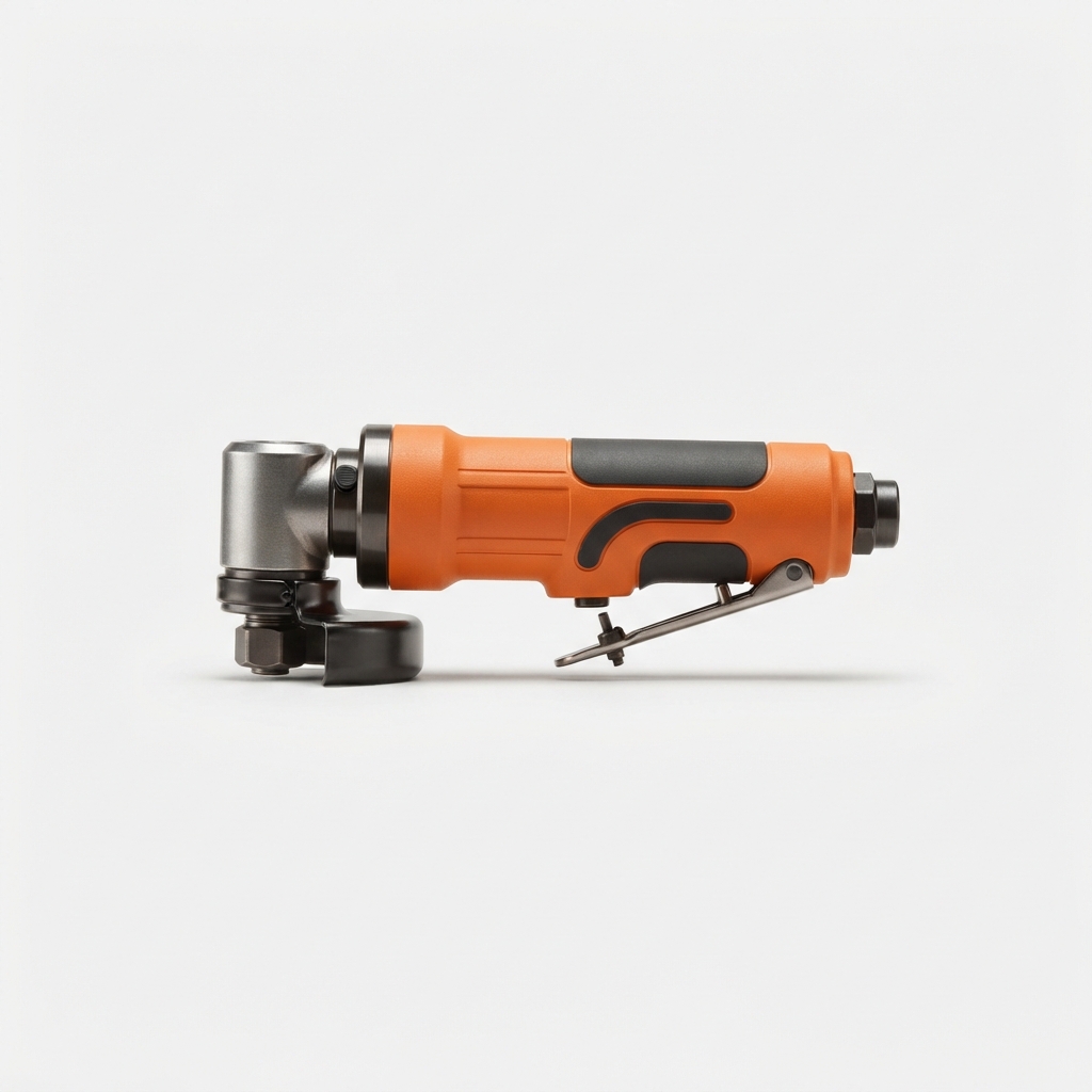 Orange 5 inch pneumatic angle grinder