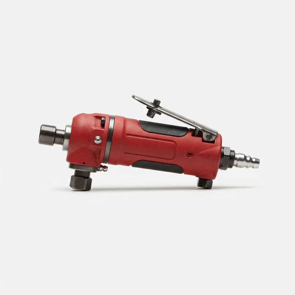 Red 90-degree pneumatic angle die grinder
