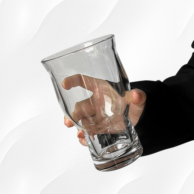 Glass juice cup