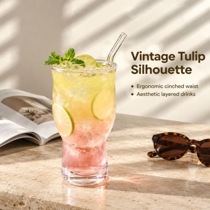 Glass juice cup