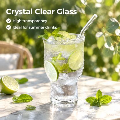 Glass juice cup