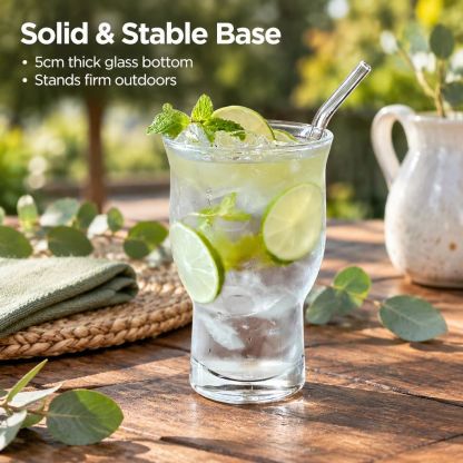 Glass juice cup