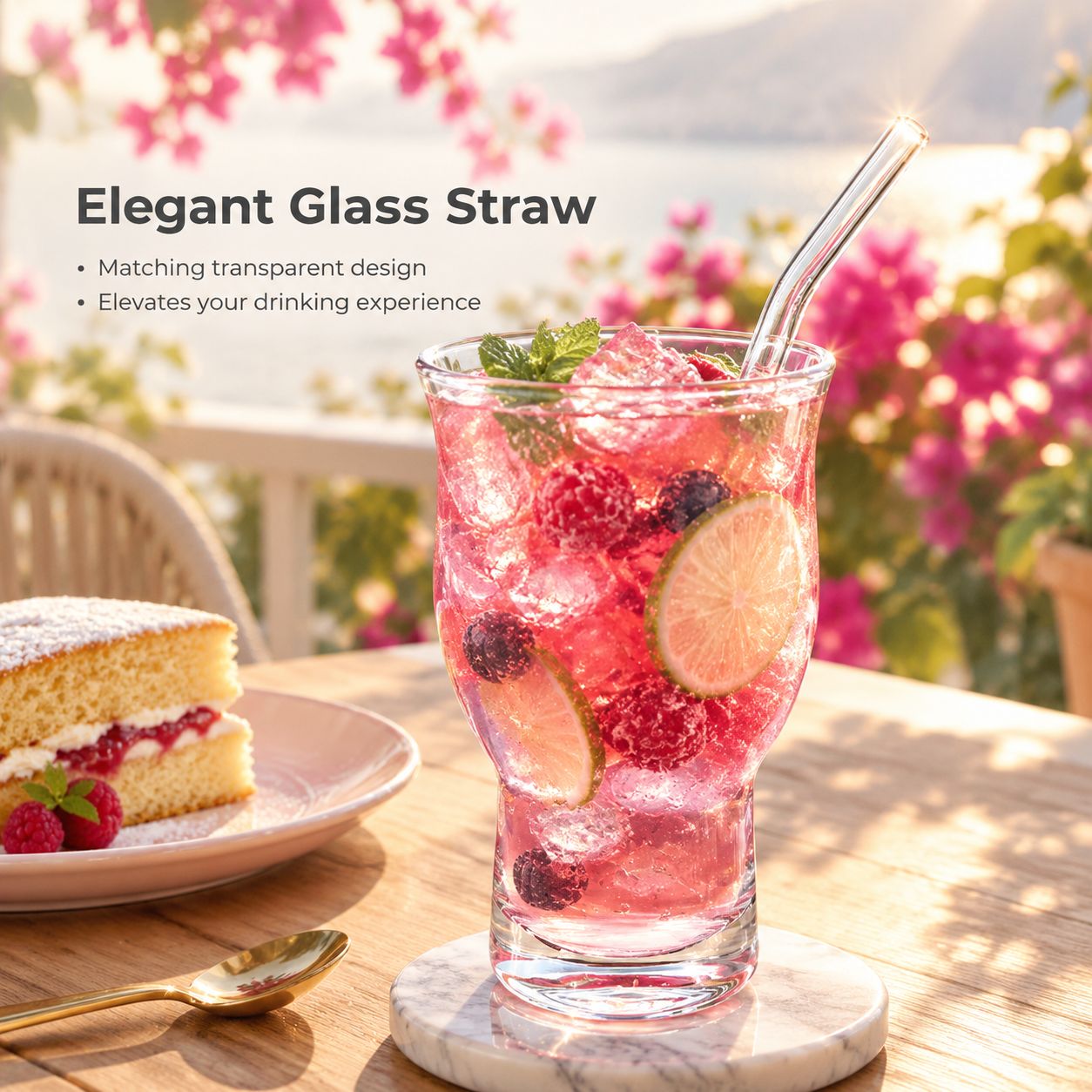 Glass juice cup