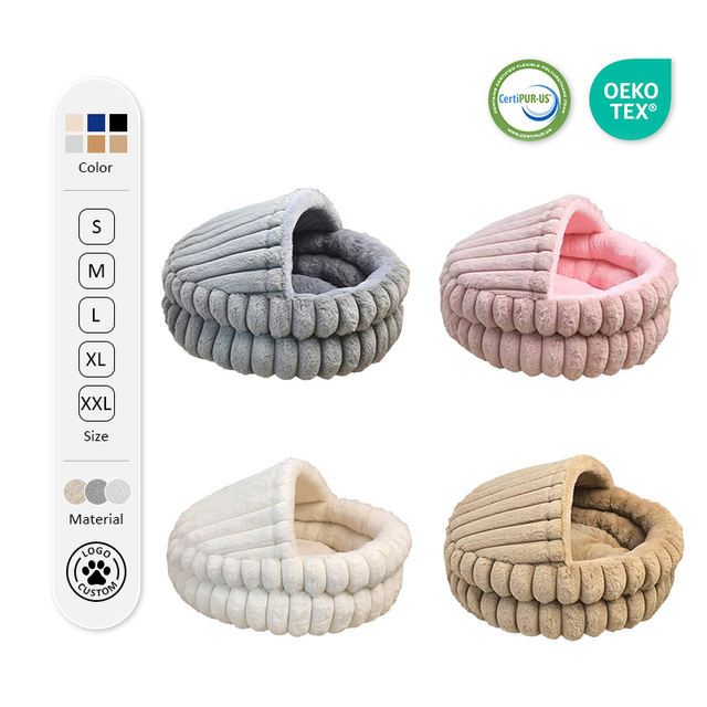 Luxury Plush Donut Kennel Bed