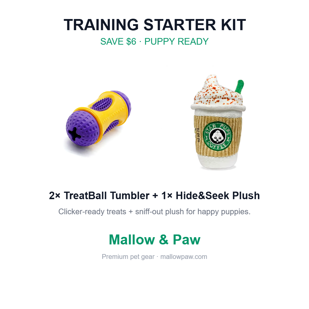 Training Starter Kit — 2 Treat Balls + Hide&Seek Toy (Save $6)