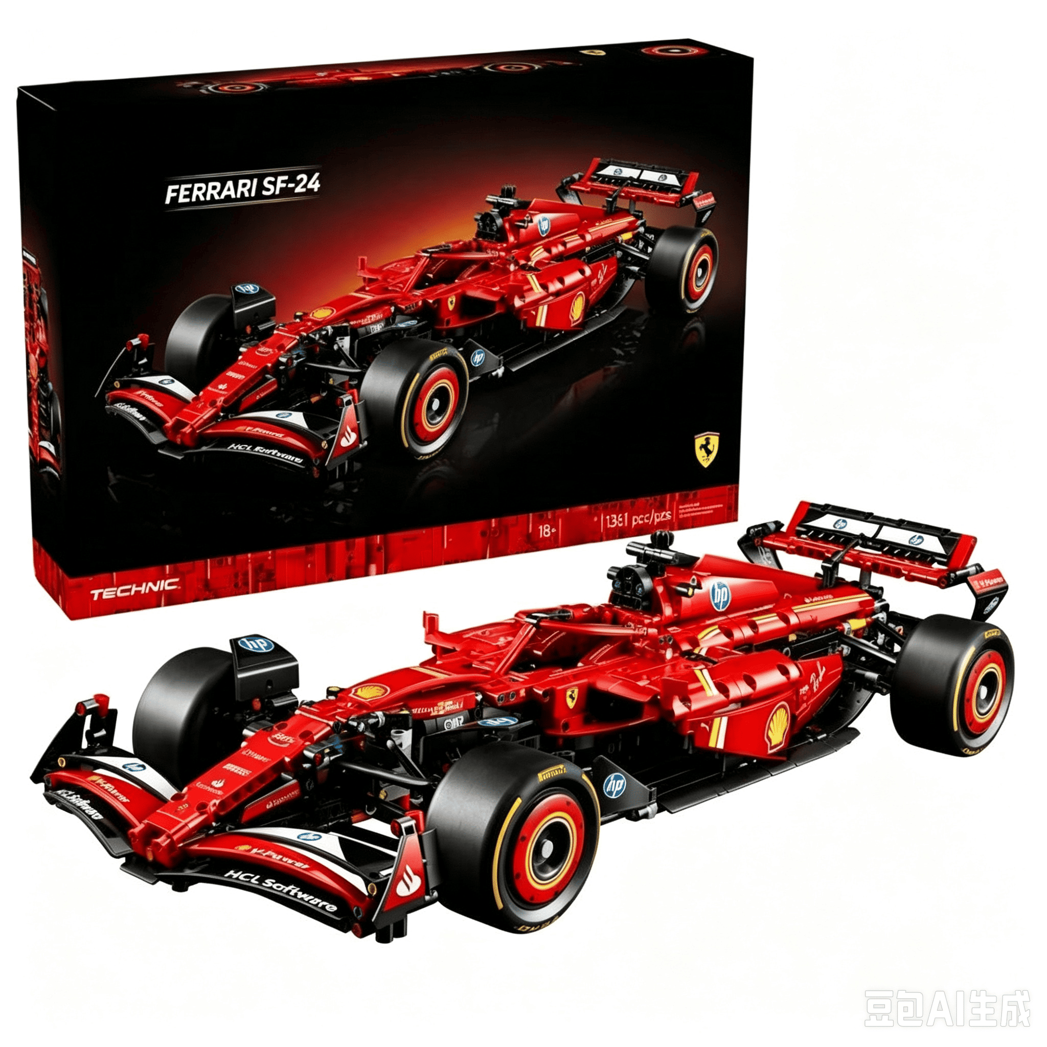 🏎️積木賽車拼裝法拉利SF-24