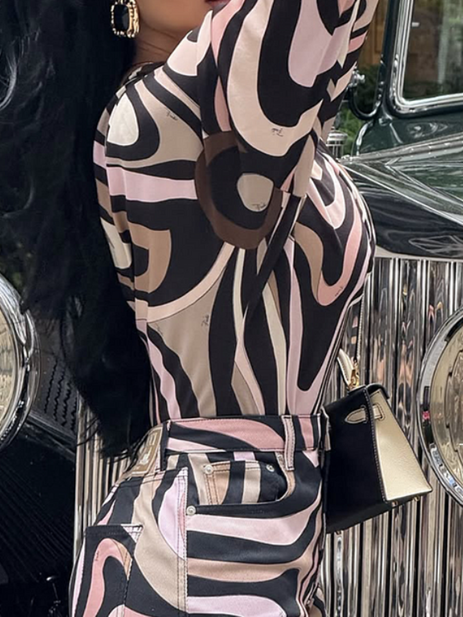 Printed two-piece set