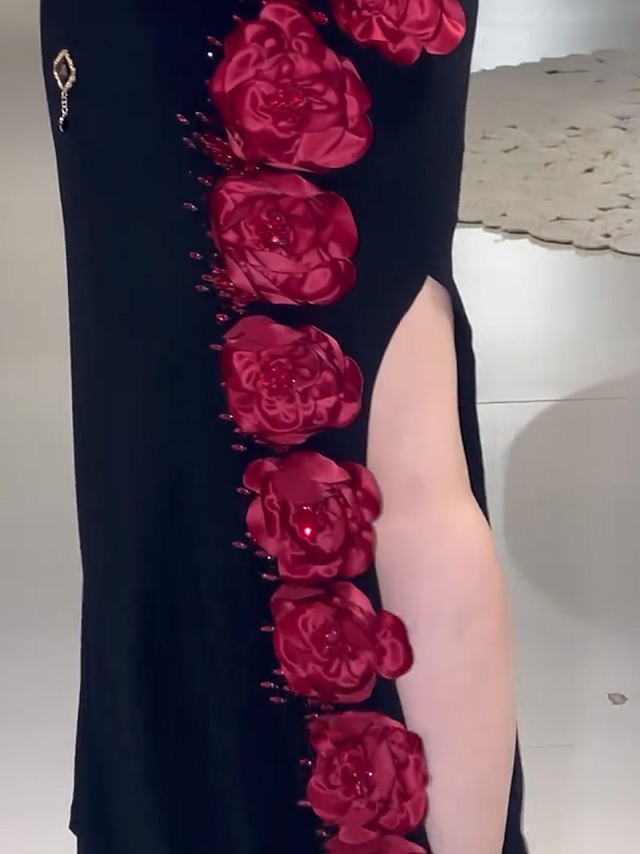Diamond red dress (available in stock)
