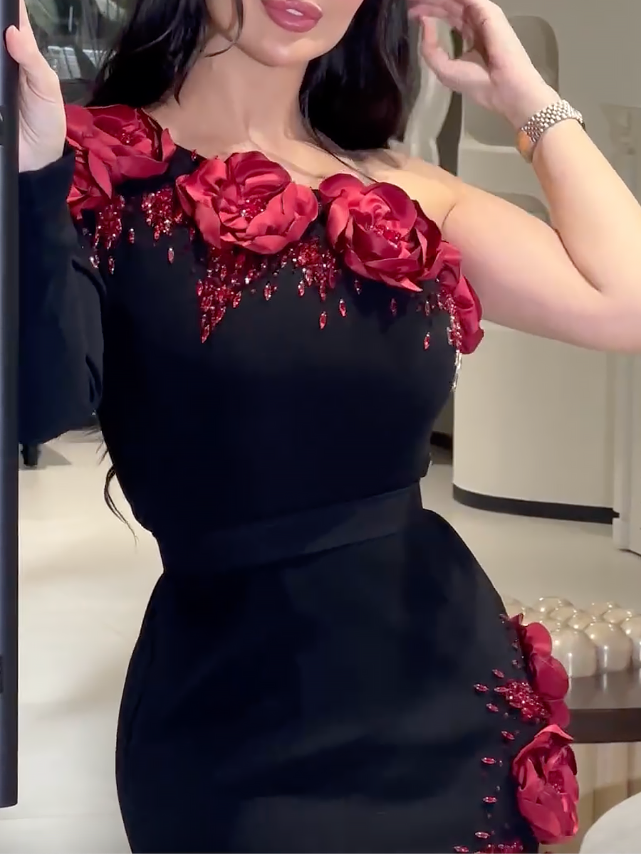 Diamond red dress (available in stock)