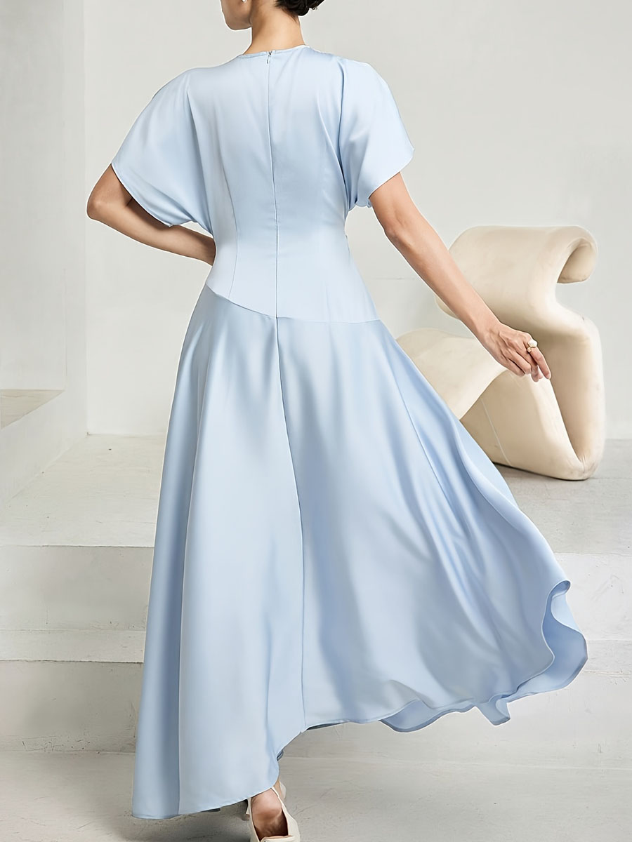 light blue irregular dress