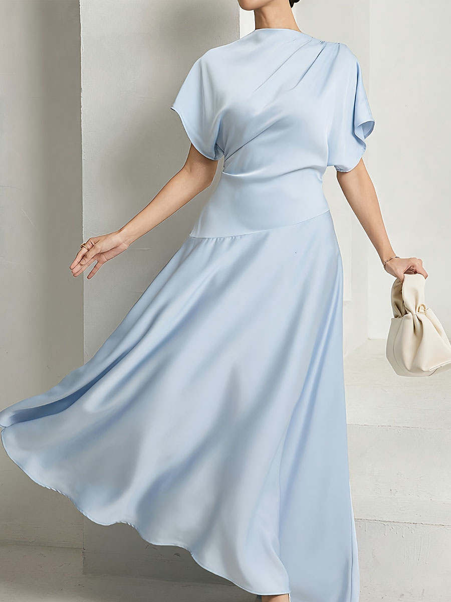 light blue irregular dress