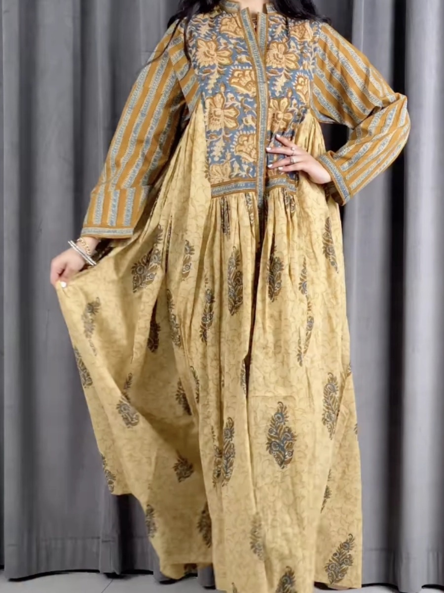 yellow floral maxi dress