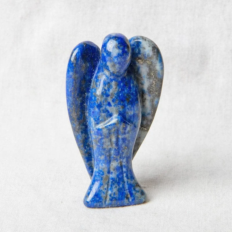 Natural Lapis Lazuli Stone Angel Peaceful Guardian