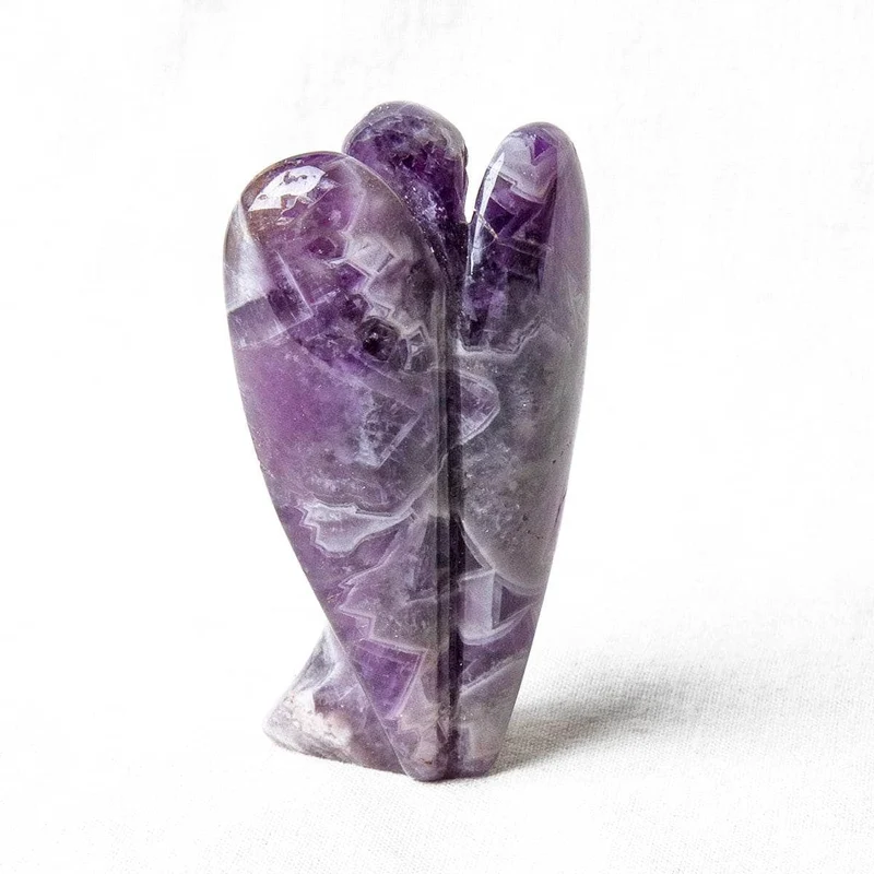 Natural Amethyst Stone Angel Peaceful Guardian