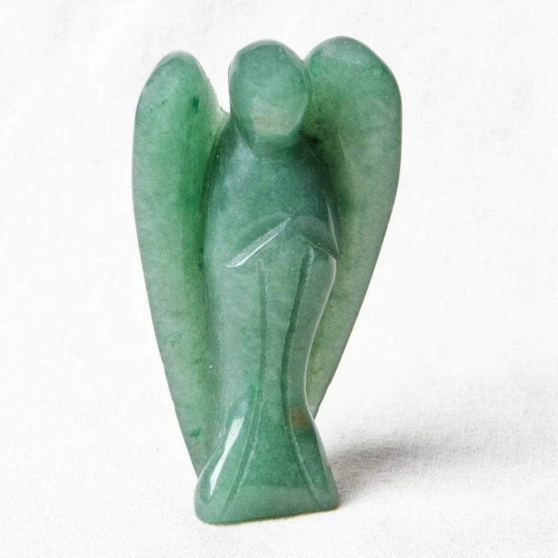 Green Aventurine Stone Angel Peaceful Guardian