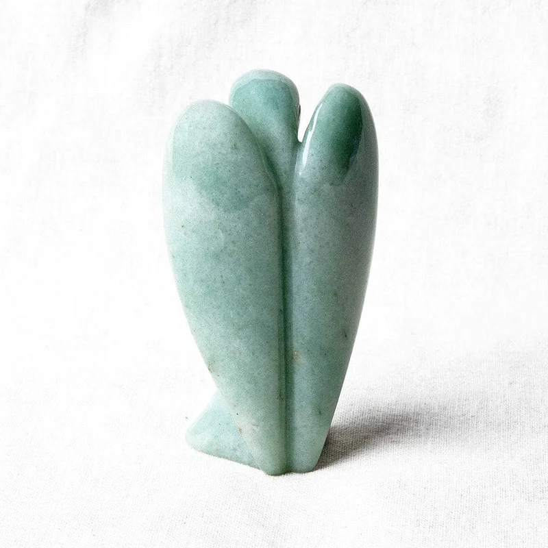 Green Aventurine Stone Angel Peaceful Guardian