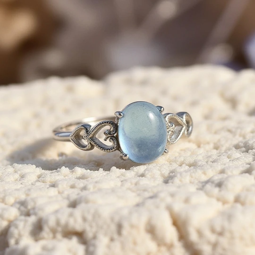 Lifestyle shot of the ring on a hand - KARMAKIND
