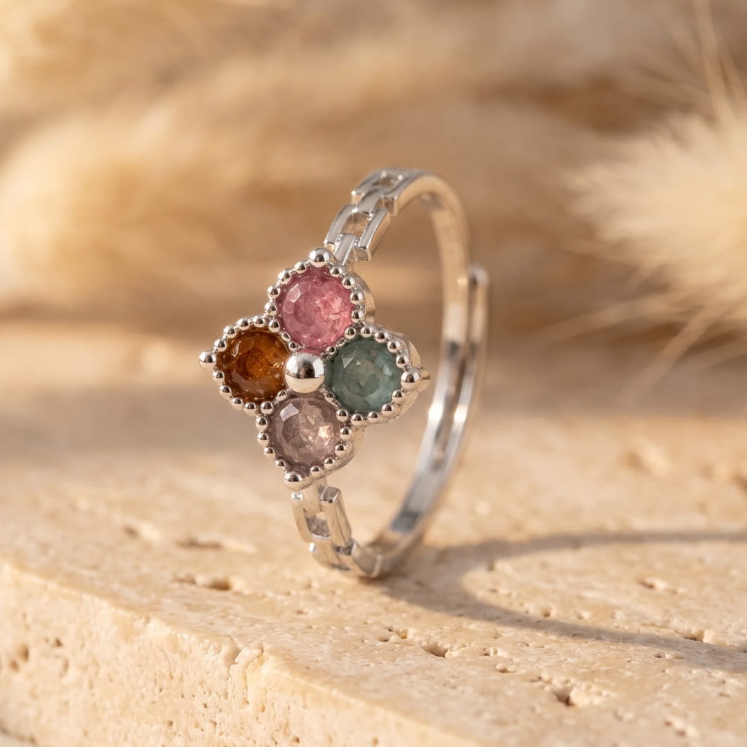 Lifestyle shot of the ring on a finger