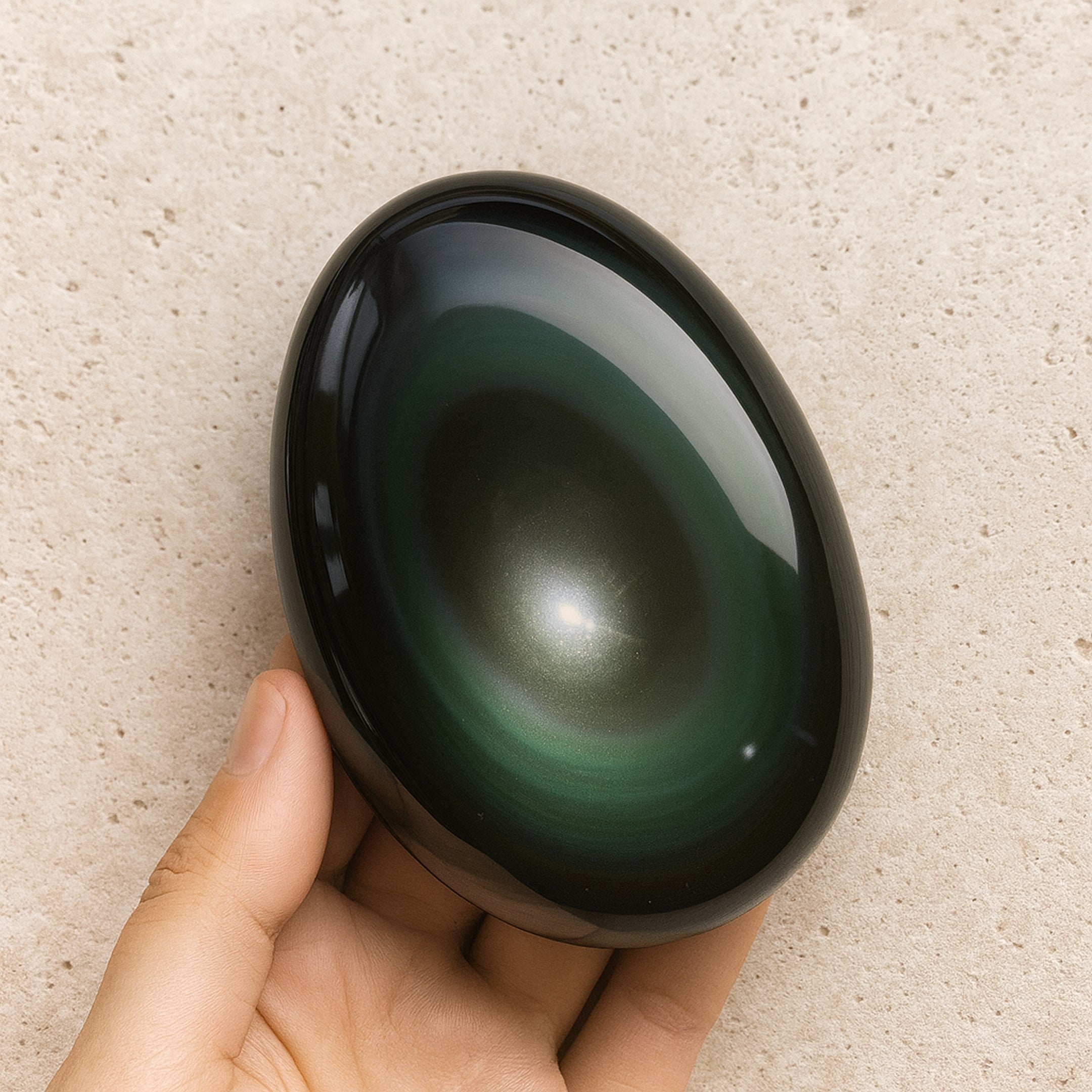 Celestial Eye Obsidian Pebble - KARMAKIND