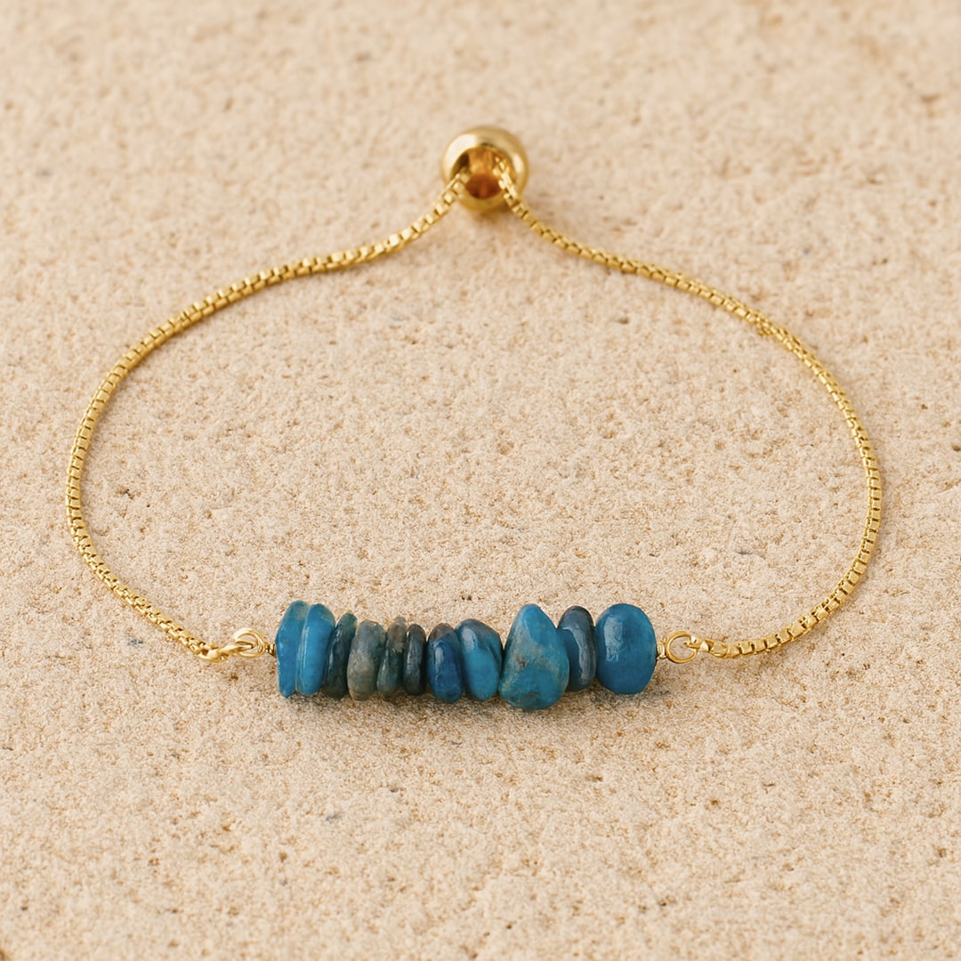 The bracelet laid flat on a neutral surface - KARMAKIND
