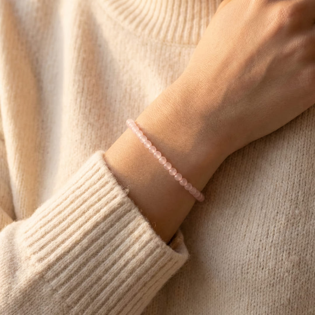 Delicate Natural Stone Bead Bracelet – KARMAKIND