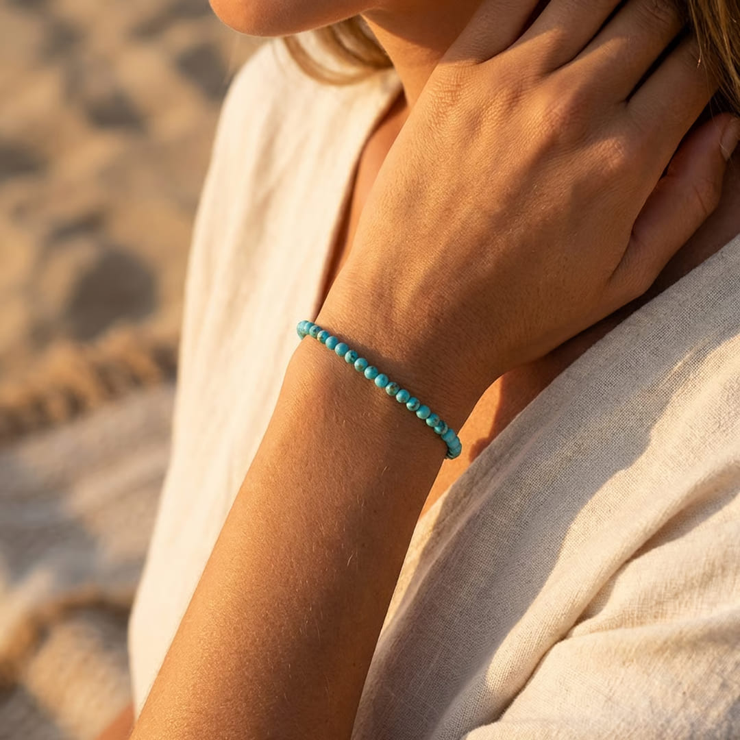 Delicate Natural Stone Bead Bracelet – KARMAKIND