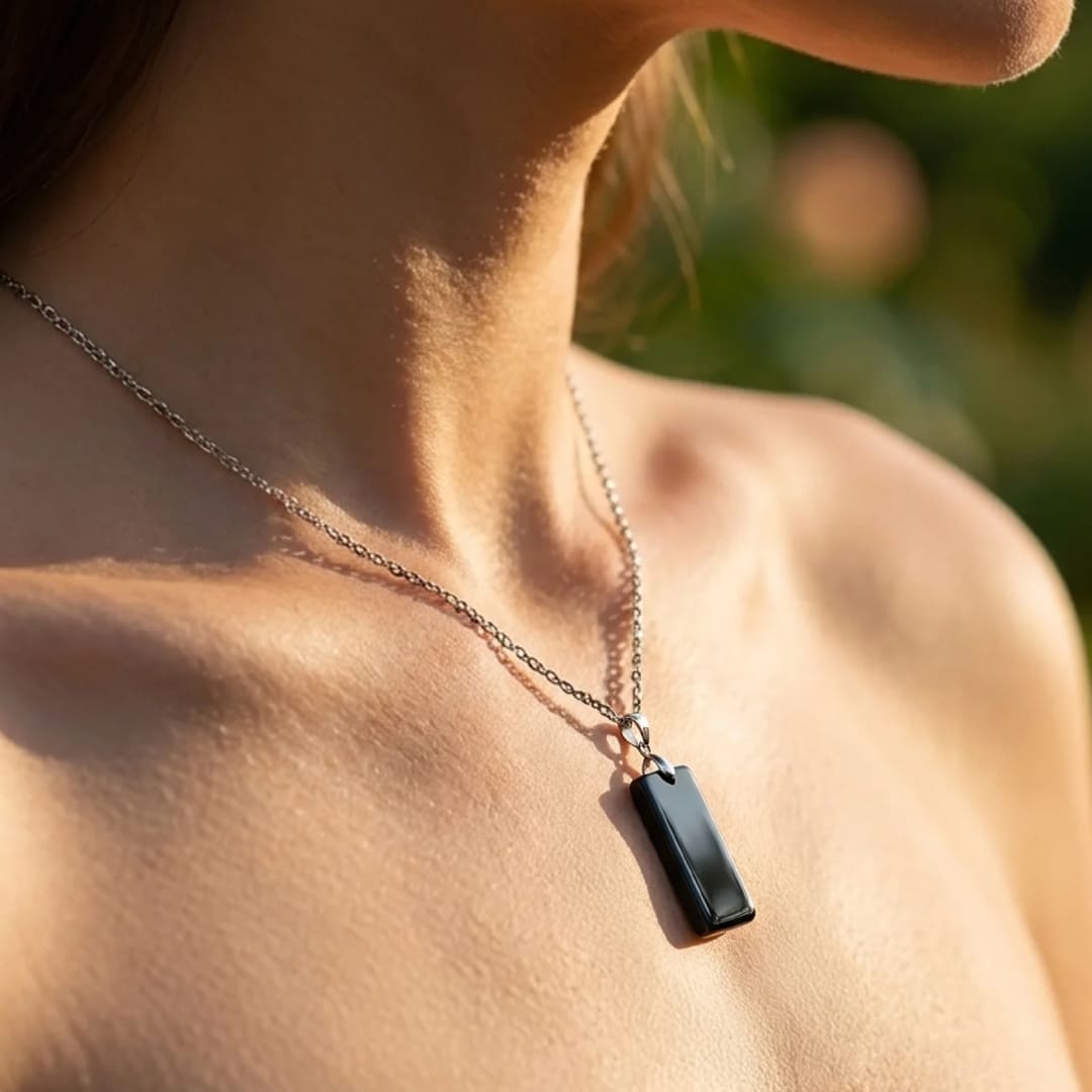 Pendant shown with a subtle chain - KARMAKIND