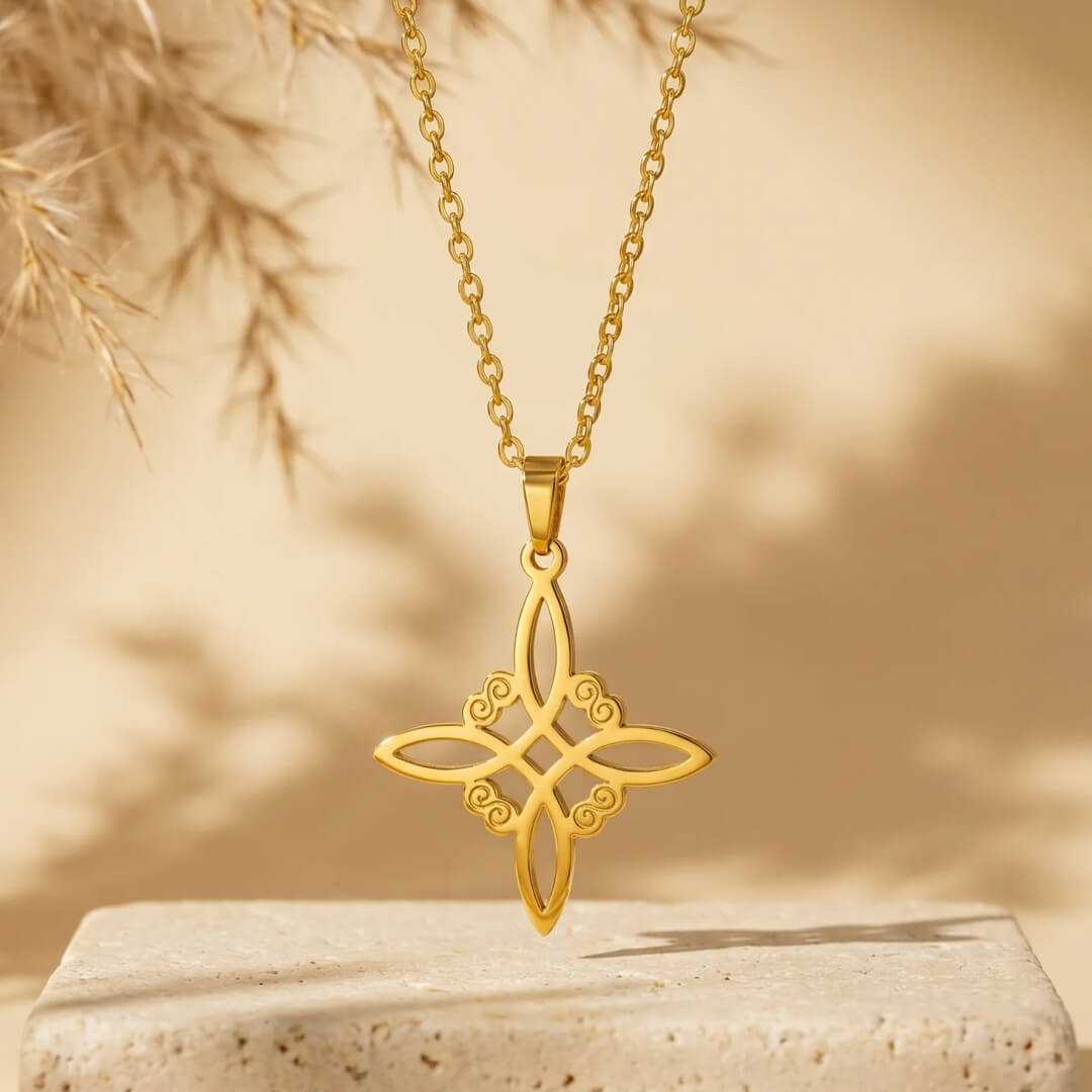 Elegant Witch's Knot Protection Necklace - KARMAKIND