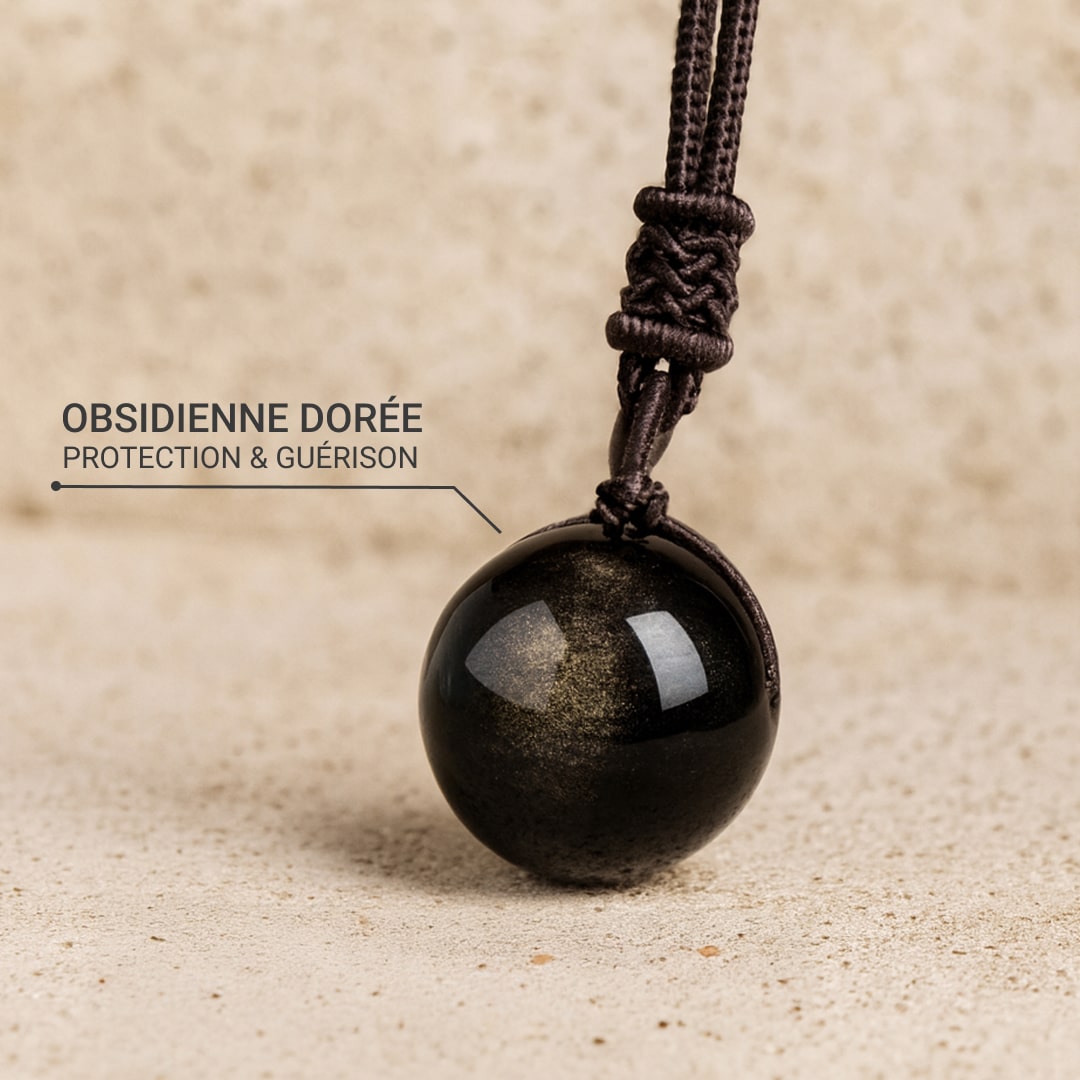 Pendant on a braided cord - KARMAKIND