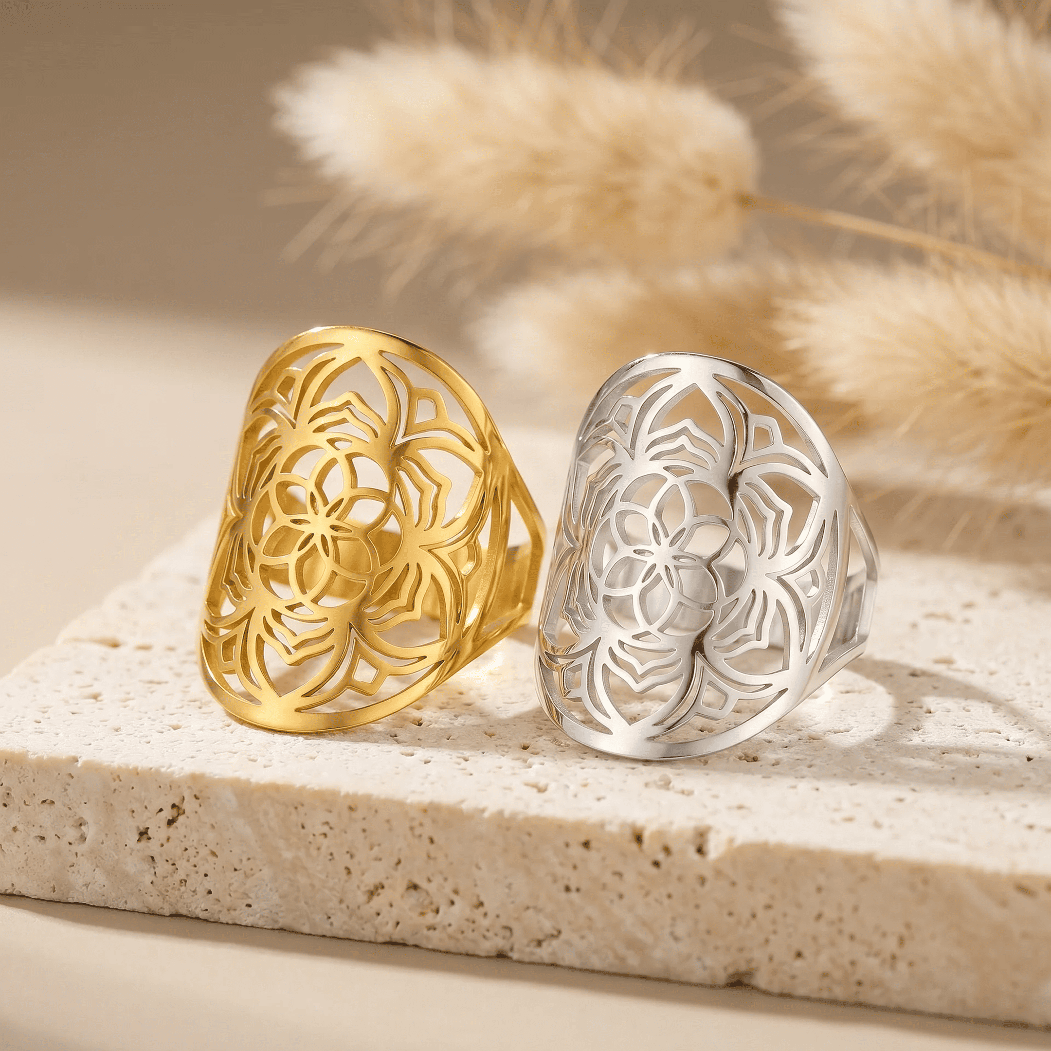 A delicate arrangement showcasing the ring's craftsmanship - KARMAKIND