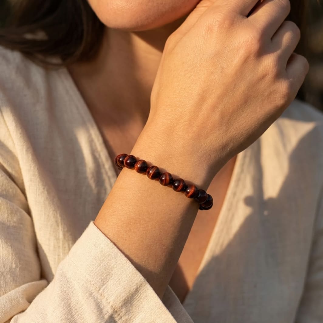Bull's Eye "Earth Shield" Bracelet detail - KARMAKIND