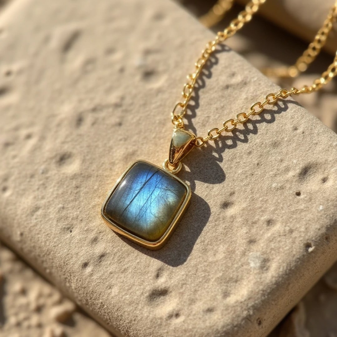 Labradorite "Reflections of Light" Pendant - KARMAKIND