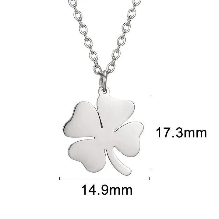 Lucky Clover Pendant with a soft background - KARMAKIND